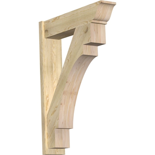 Ekena Millwork Merced Traditional Rough Sawn Outlooker, Douglas Fir, 8"W x 34"D x 46"H OUT08X34X46MRC01RDF - main